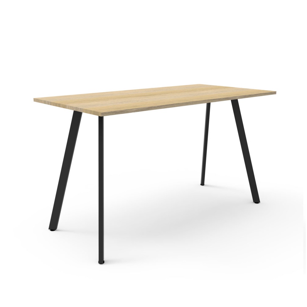 Black Base Natural Oak Top