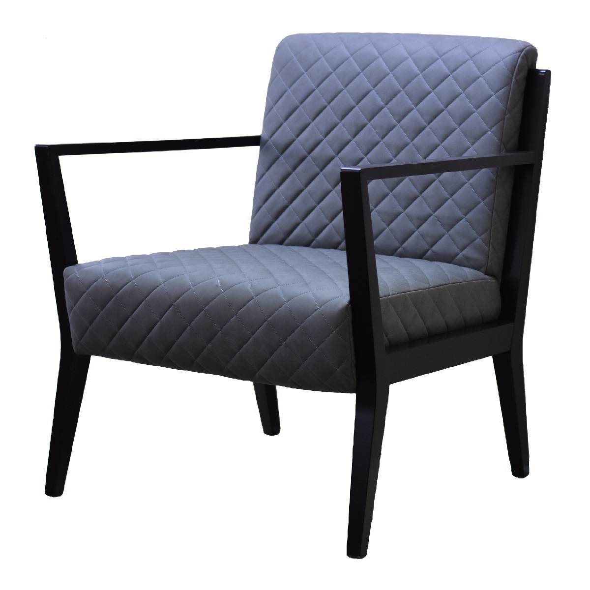 Cinquanta Lounge Chair Black Frame