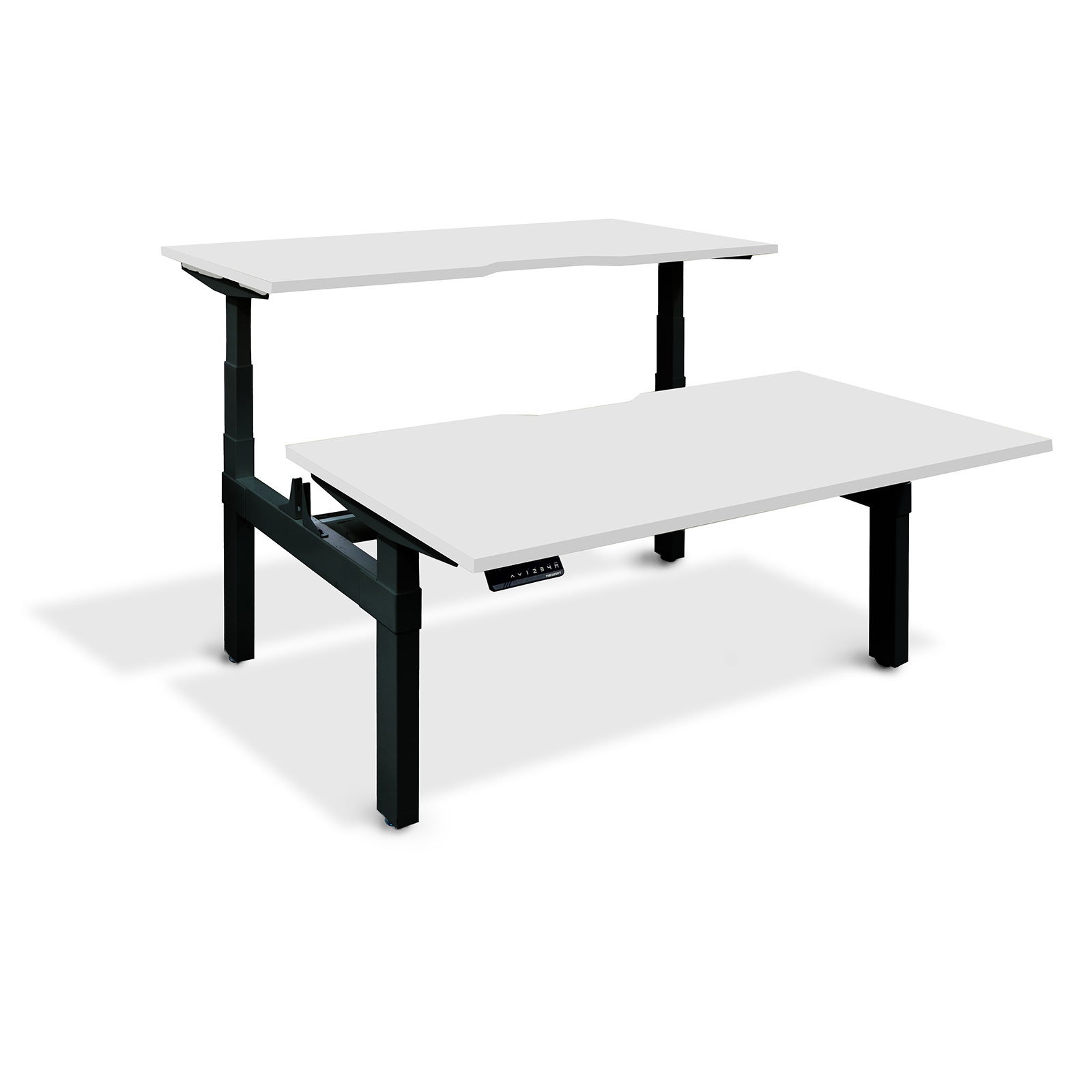 Newart Height Adjustable Back-to-Back Desks - Set NT