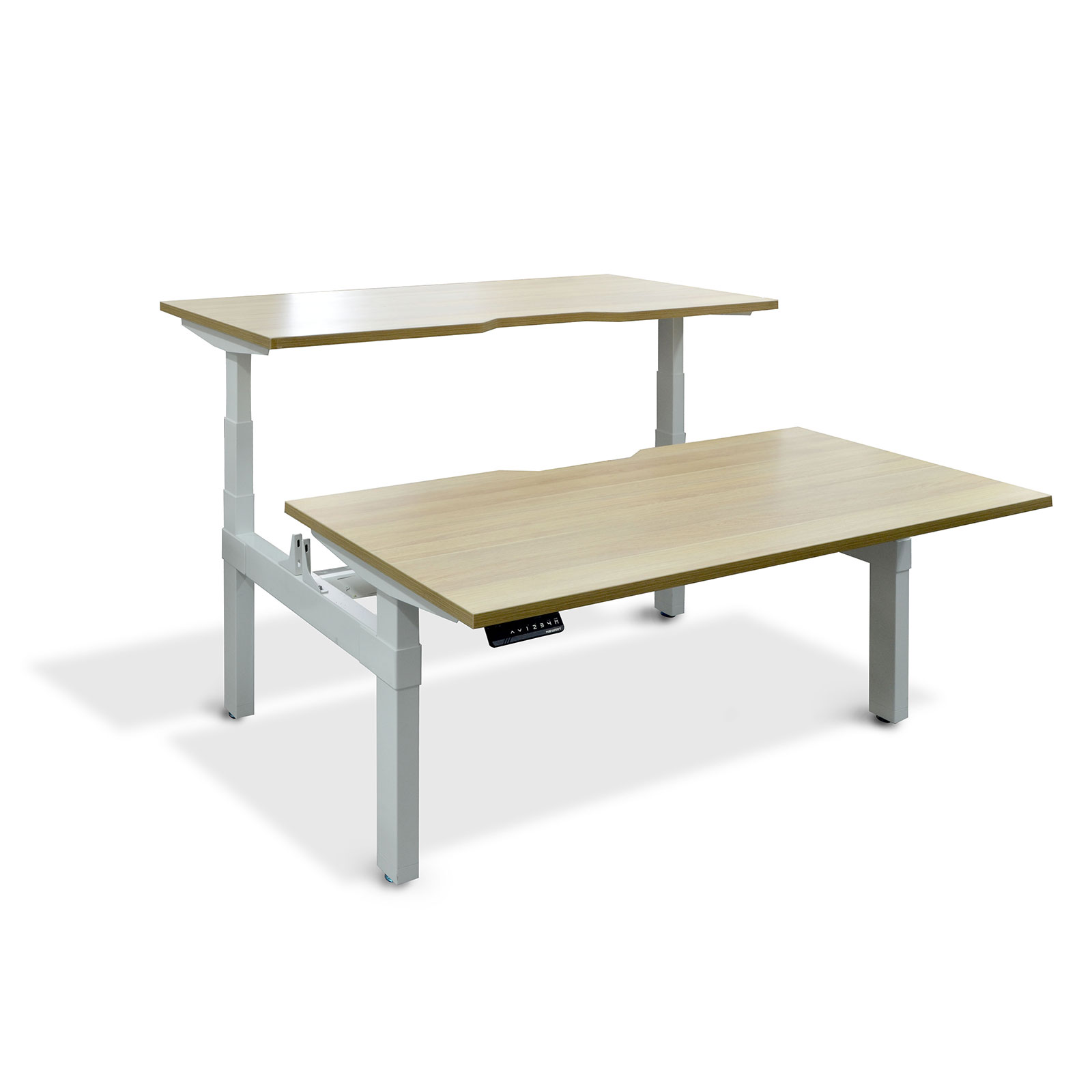 Newart Height Adjustable Back-to-Back Desks - Set NT