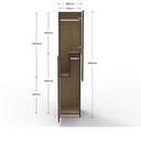 Infinity Step Door Melamine Locker