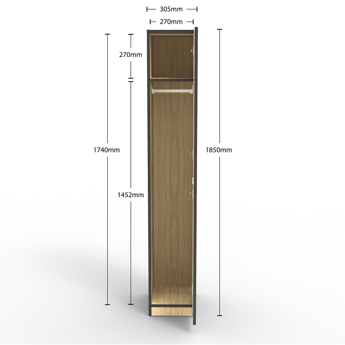 Infinity 1 Door Melamine Locker