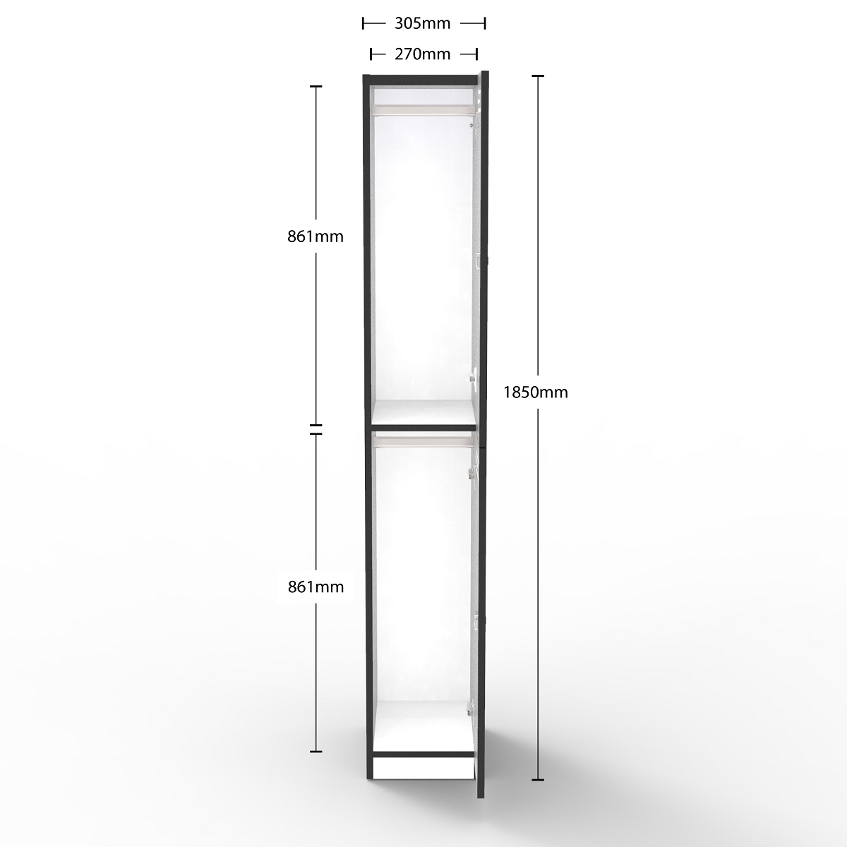 Infinity 2 Door Melamine Locker