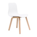 Lucid Chair white on timber