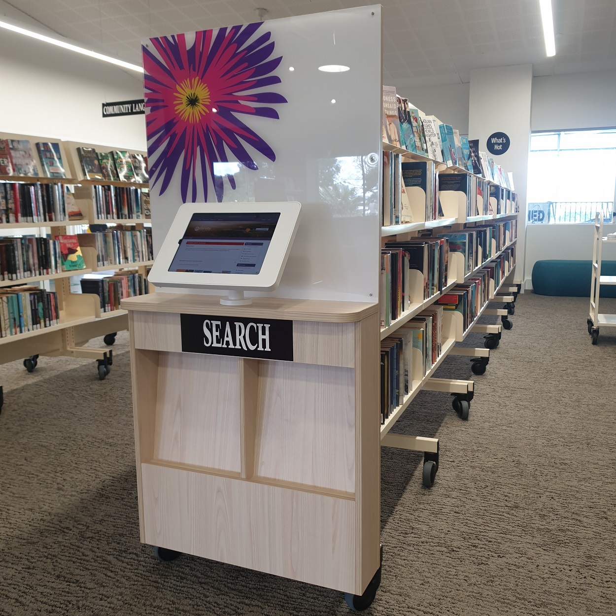 Custom End Panel with Tablet Shelf