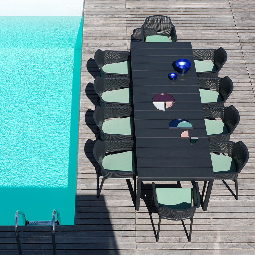 Net Chairs Poolside with Cushions