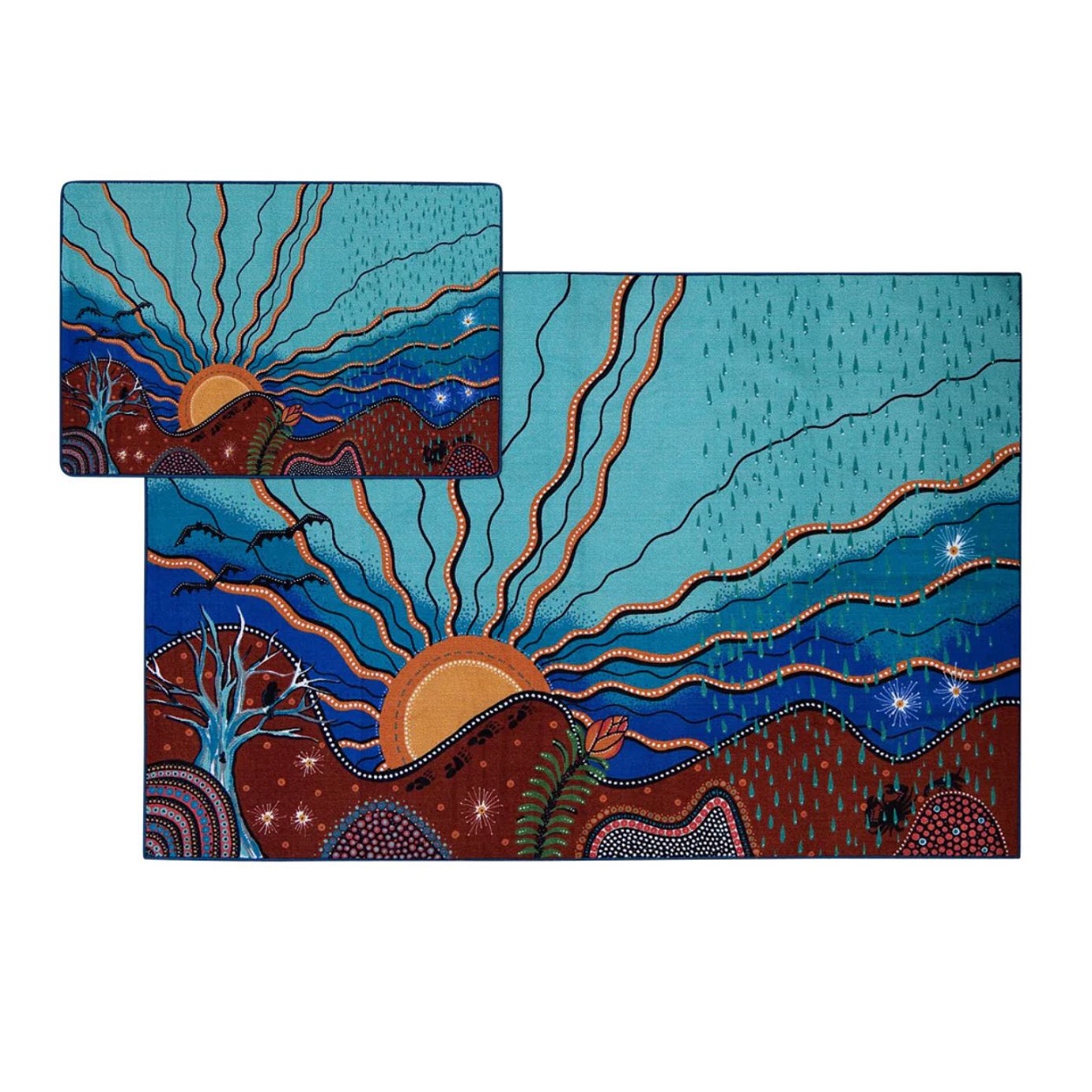 Indigenous Seasons Rug Sizes