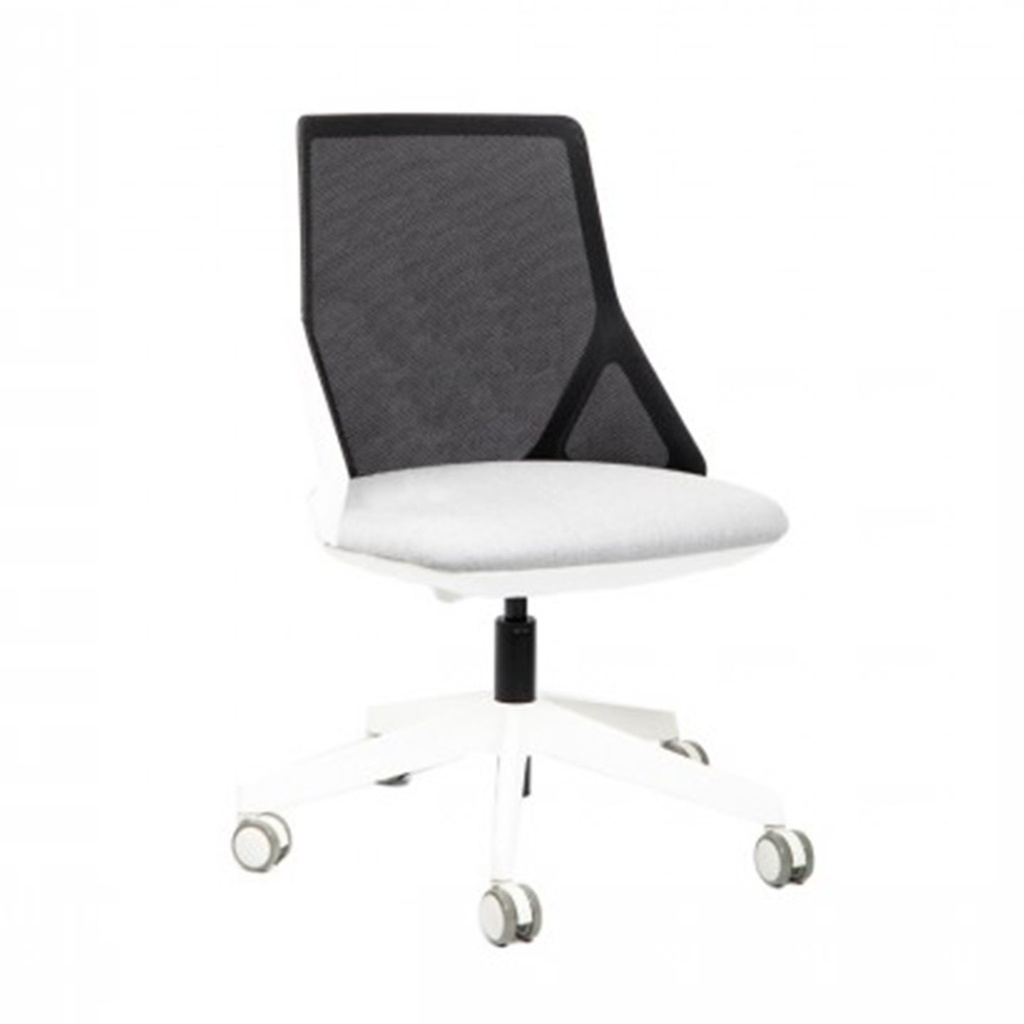 Cicero Swiss Chair (Without Arms, Medium Back, Black Mesh)