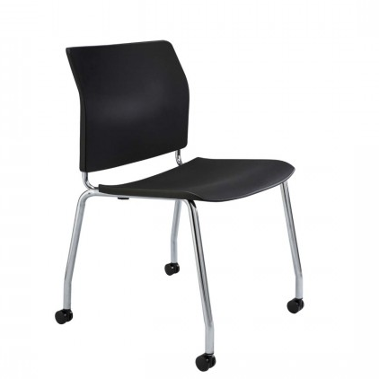 CS One 4 Leg Castor (Black Without Upholstered)