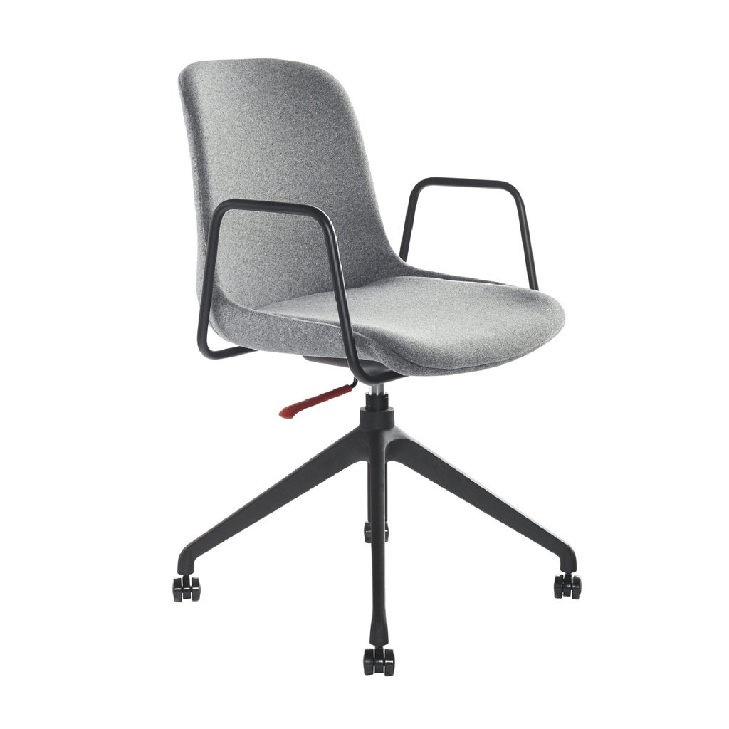 Viola Swivel Chairs With Arms (Black)