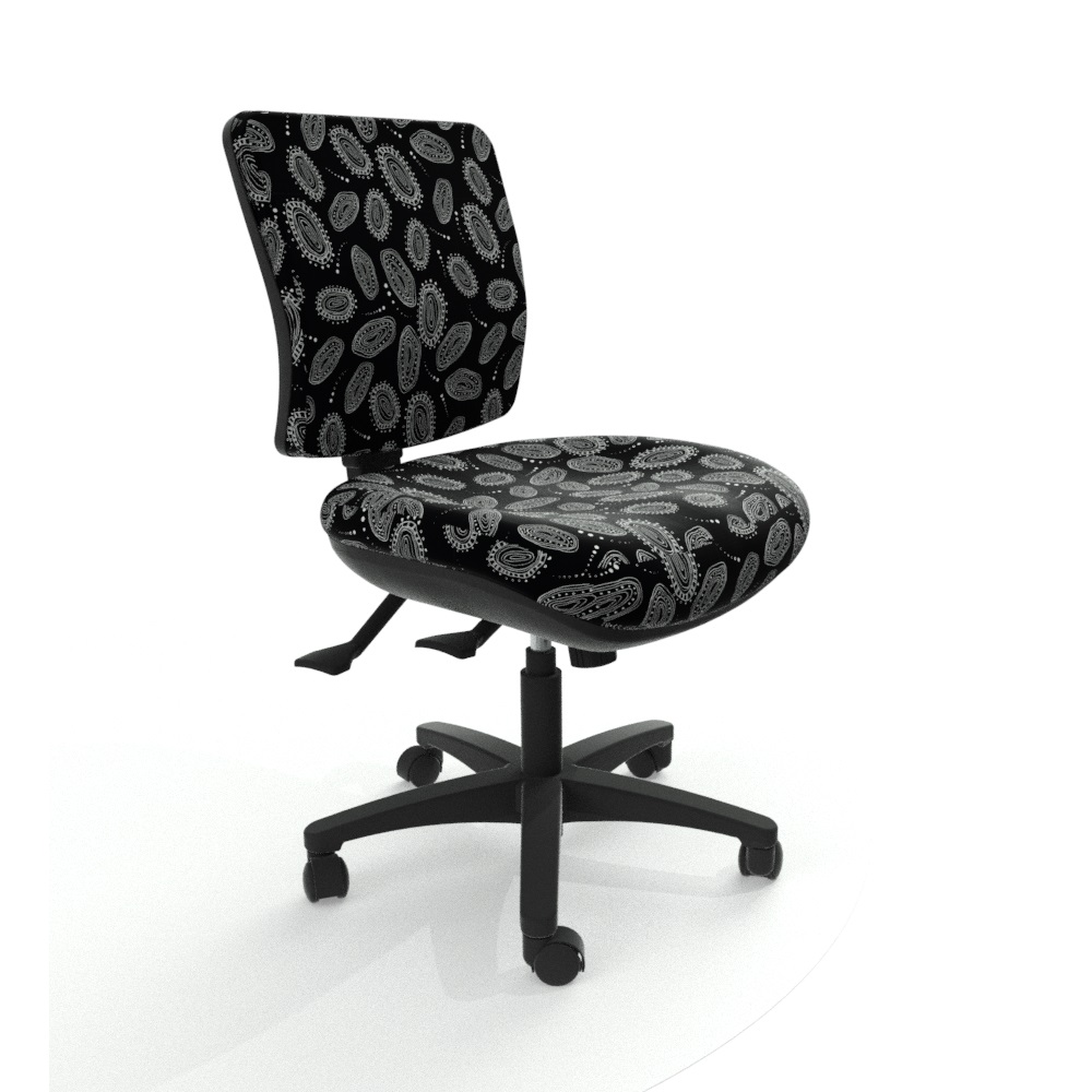 Rexa Birimgan Manual Back Custom Fabric (Without Adjustable Arms, Medium Back)