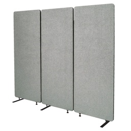 Zip 3 Acoustic Room Divider (Silver)
