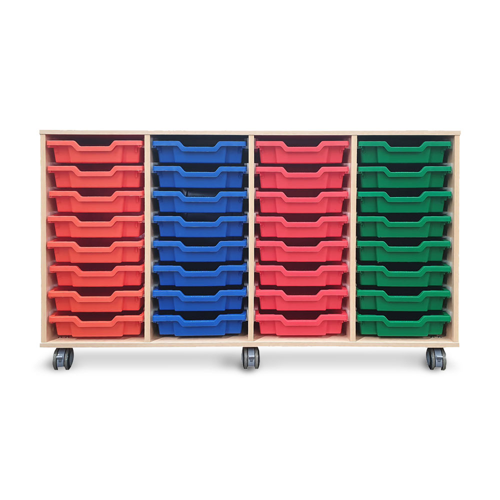 Mobile Tote Trolley 32 Tray