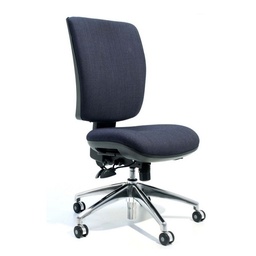 Chinque Chair (High Back, Without Seat Slide, Large 515W x 480D, Polished Aluminium Spider Base)
