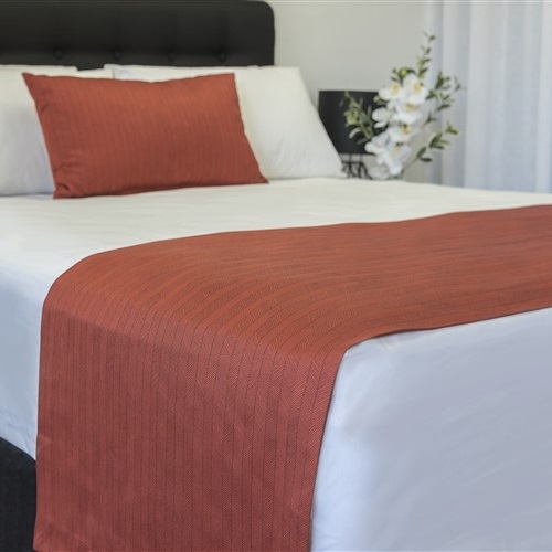 Newington Orange Bed Runner