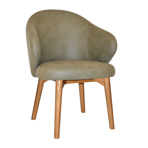 Hugo Arm Chair Timber Base