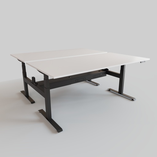 Newart Height Adjustable Back to Back Workstation Quick Assembly Set KD