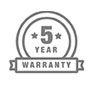 5 Year Warranty