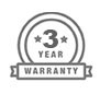 3 Year Warranty